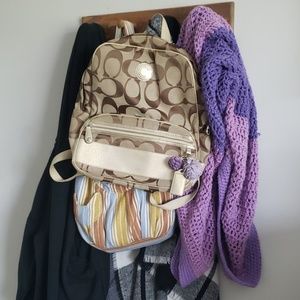 Coach backpack purse